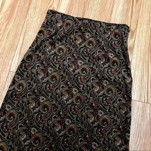 Vintage Casual Corner Annex Paisley Maxi Skirt 10